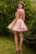 Andrea & Leo A1347 Short Floral A-Line Dress