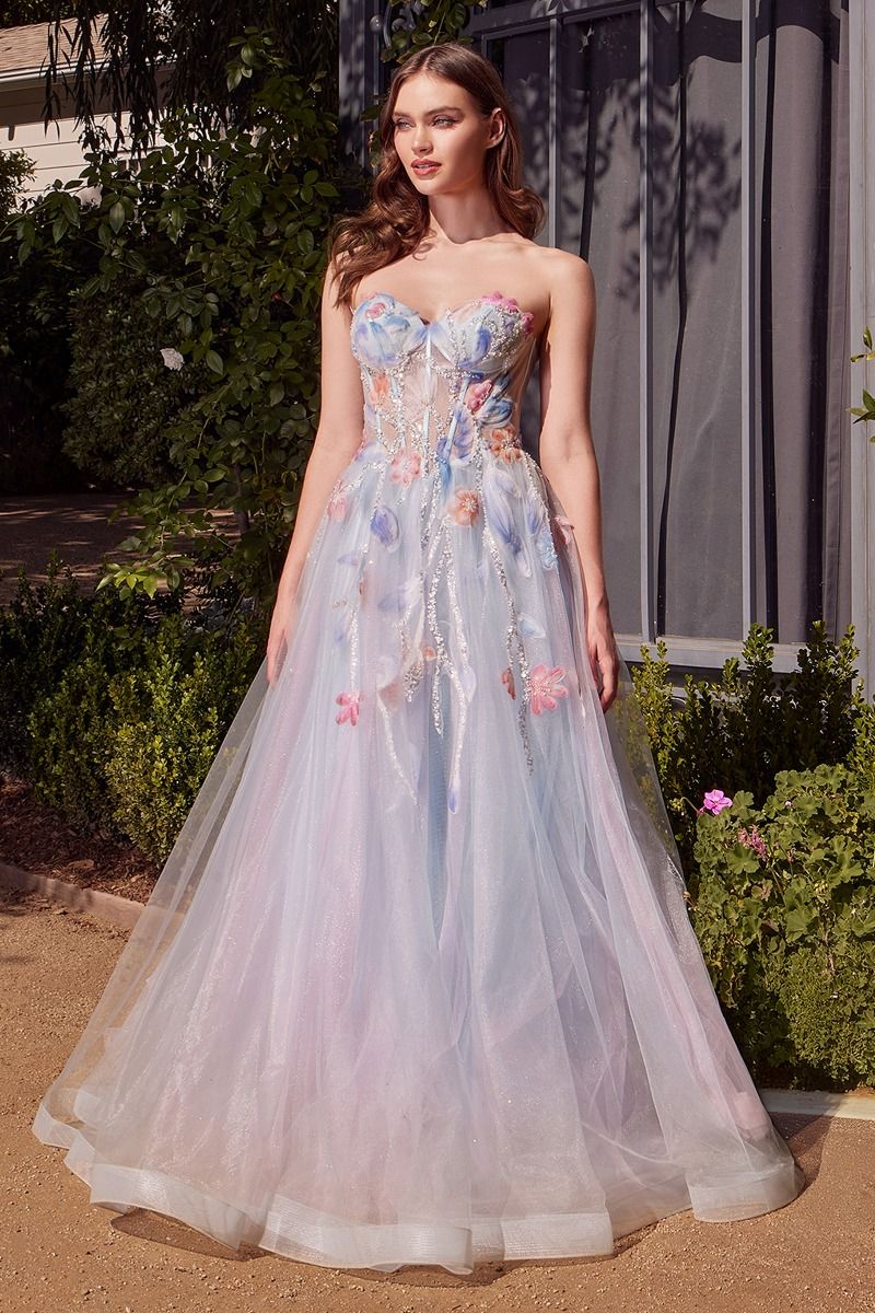 Andrea and Leo Couture A1383 Watercolor A-Line Gown 8 / Light Blue (SkyBlue) Andrea and Leo Couture A1383 Watercolor A-Line Gown 8 / Light Blue (SkyBlue)