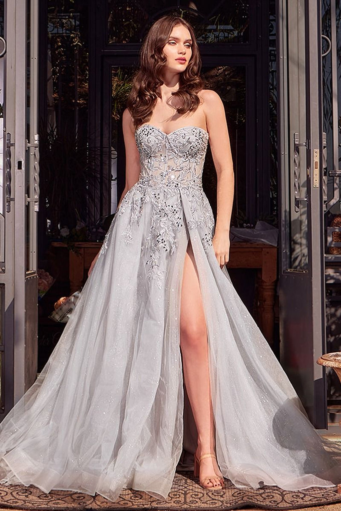 Andrea and Leo Couture A1415 Strapless A-Line Gown