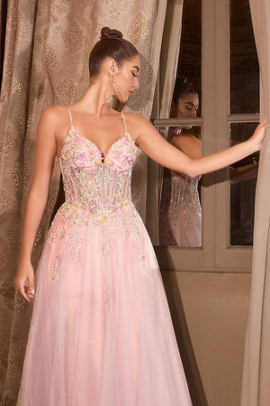 Andrea & Leo Couture A1477 Floral Embellished Ball Gown