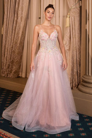 Andrea & Leo Couture A1477 Floral Embellished Ball Gown