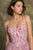 Andrea & Leo Couture A1523 Floral Corset Tea-Length Gown