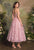 Andrea & Leo Couture A1523 Floral Corset Tea-Length Gown