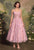 Andrea & Leo Couture A1523 Floral Corset Tea-Length Gown