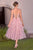 Andrea & Leo Couture A1523 Floral Corset Tea-Length Gown