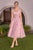 Andrea & Leo Couture A1523 Floral Corset Tea-Length Gown