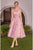 Andrea & Leo A1523 Floral Corset Tea-Length Gown - image 1