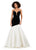Ashley Lauren 11264 Velvet and Heavy Satin Evening Gown with Train