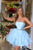 Ava Presley 29195 Strapless Ruffled Skirt Cocktail Dress