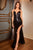 V-Neckline Paillette Fitted Gown B1141