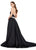 Ashley Lauren 11249 V-Neckline Heavy Satin Ball Gown