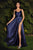 Cowl-Neckline A-line Slit Bridesmaids or Evening Gown BD104B