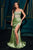 Crystal Embellished Strapless Satin Dress La Divine C161