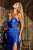 Ladivine CA119  Floral Appliques Fitted Prom Dress