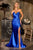 Ladivine CA119  Floral Appliques Fitted Prom Dress