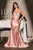 Beaded Fitted Gown La Divine CA121