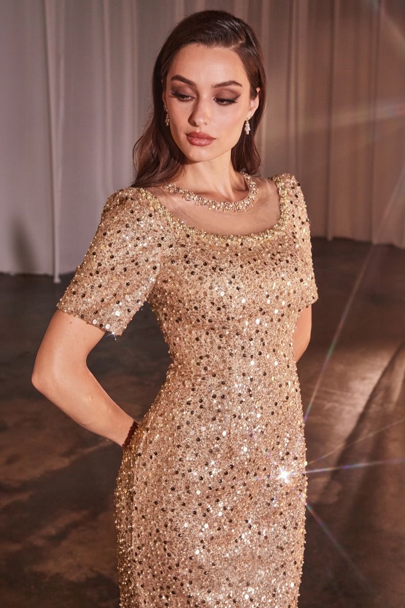 Fitted Sequin Long Dress CB151 Sparkly Gowns Fitted Sequin Long Dress CB151 Sparkly Gowns