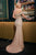 Ladivine CB160 One Shoulder  Crystals  Corset Evening Dress