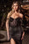 Off Shoulder Beaded Fitted Gown La Divine CC324