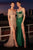 Off Shoulder Beaded Fitted Gown La Divine CC324