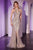 Sequin Embellshed Halter Fitted Dress Ladivine CC404