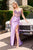Floral Beaded Gown La Divine CC408B