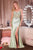 Floral Beaded Gown La Divine CC408B