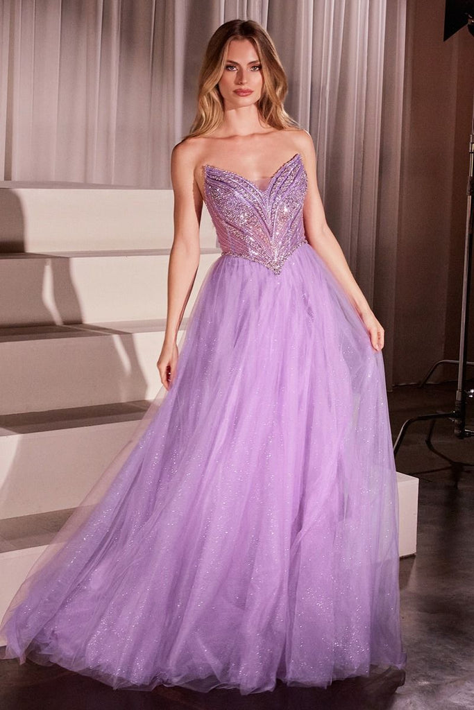 Strapless A-line  Dress LaDivine CC415