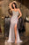 Beaded Strapless Gown La Divine CC491