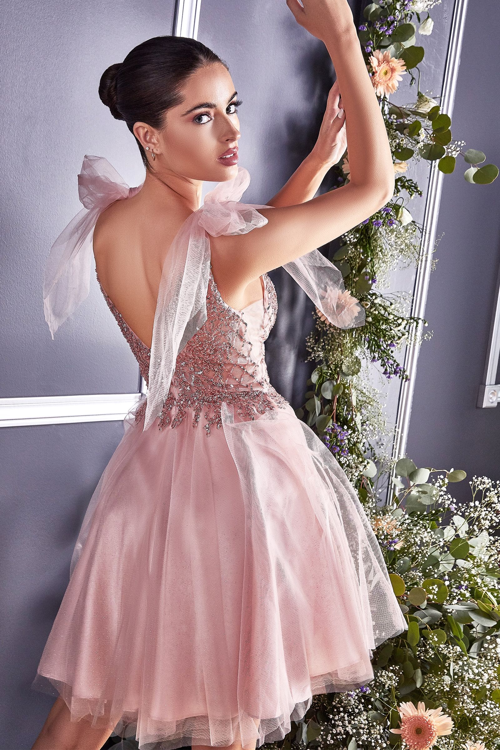 Tulle A-Line Cocktail Dress CD0174 – Sparkly Gowns