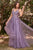 Sleeveless 3D Floral Appliques Lace A-line Prom Gown CD0181