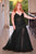 Vestido sirena sin tirantes con pedrería CD0214