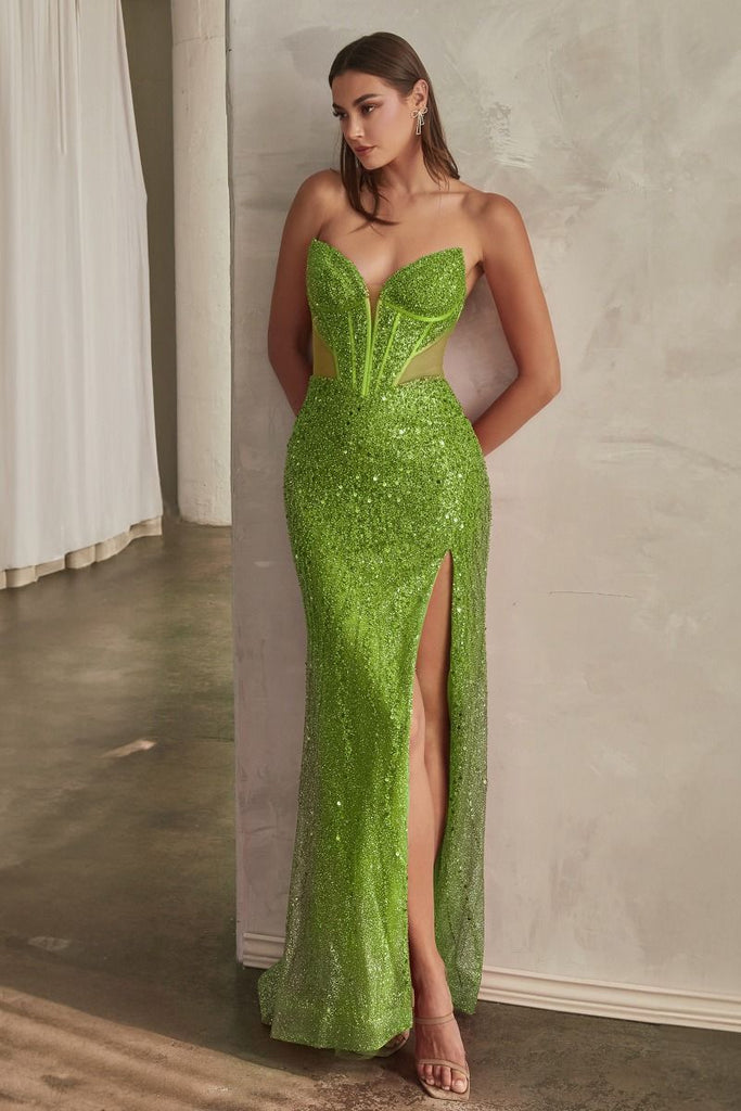 Strapless Embellished Gown CD0227 Sparkly Gowns Strapless Embellished Gown CD0227 Sparkly Gowns
