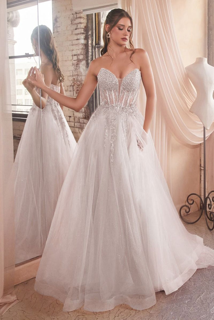 Strapless Bridal Ball Gown CD0230W