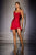 La Divine CD2423 Spaghetti-Strap Glitter Mini Dress with Ruffle Hem