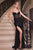 Glitter Fitted Prom Gown CD307