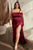 One Shoulder Satin Draped Dress CD327C