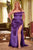 One Shoulder Satin Draped Dress CD327C