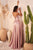 A-Line Satin Evening Dress with Pockets  CD337