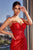 Fitted Red Prom Dress CD346