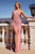 Strapless Chiffon Fitted Dress La Divine CD383