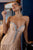 LaDivine CD421 Strapless Crystal Embellished Chiffon A-Line Gown