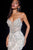 La Divine CD644 Crystal Beaded Illusion Homecoming Mini Dress