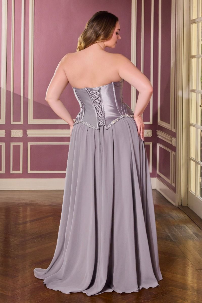 corset bridesmaid dress Luxe Satin Corset Bodice Bridesmaid Dress