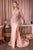 Ladivine CD77 One shoulder  Fitted Gown
