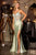 Beaded Fitted Gown La Divine CD686