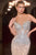 Ladivine CD693 Off the Shoulder Crystal and Sequins  Evening Dress
