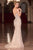 Ladivine CD693 Off the Shoulder Crystal and Sequins  Evening Dress