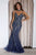 Ladivine CD719 Fitted Gown with Chocker