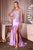 LaDivine CD725 Strapless Scoop Neckline Evening Dress